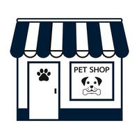 ilustración de tienda de mascotas para mascotas vector