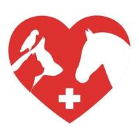 Logo for veterinary clinic, applicable for a pet shop. vector