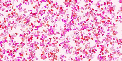 Light pink vector background with random forms.