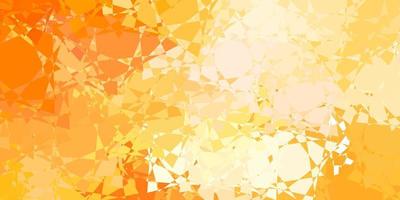 Light Orange vector background with polygonal forms.