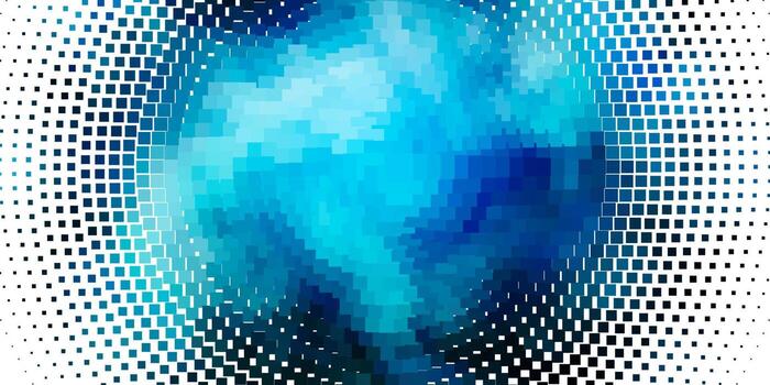 Light BLUE vector pattern in square style.