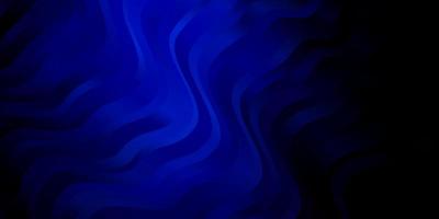 Dark BLUE vector template with curved lines.