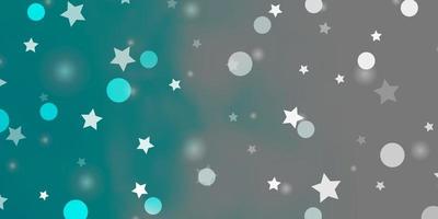 Light BLUE vector layout with circles, stars.