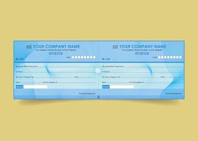 Money receipt template invoice cheque design with security line background vector