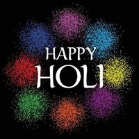 Happy Holi colorful vector graphic