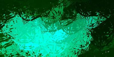 Light Green vector background with triangles.