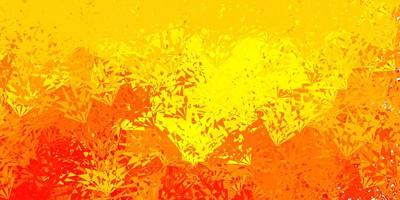 Light orange vector background with triangles.