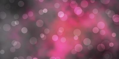 Dark Pink vector layout with circles.