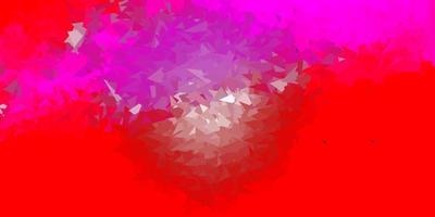 Light pink, red vector poly triangle template.