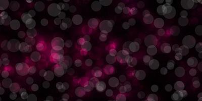Dark Pink, Blue vector texture with circles.