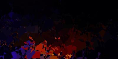 Dark multicolor vector template with abstract forms.