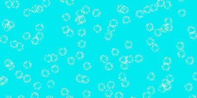 Light green vector background with bubbles.