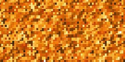 patrón de vector naranja claro en estilo cuadrado.