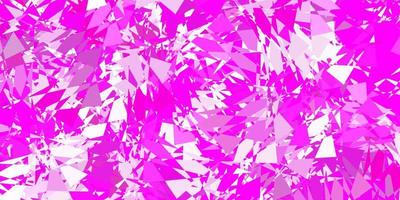 Light pink vector backdrop with triangles, lines.