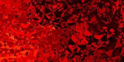 Dark orange vector background with polygonal forms.