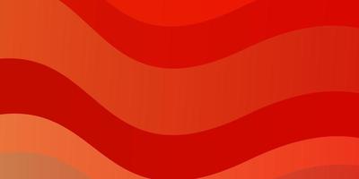 Light Red, Yellow vector pattern with curves.