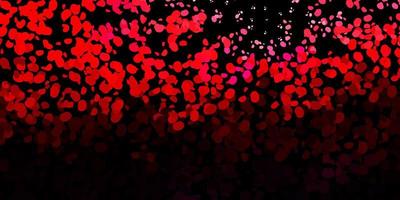 Dark pink, red vector background with random forms.