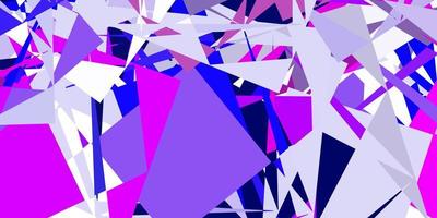 Light Pink, Blue vector background with triangles.