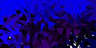 Dark Pink, Blue vector background with polygonal forms.