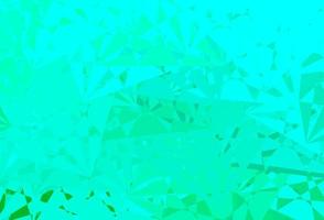 Light Green vector backdrop with chaotic shapes.