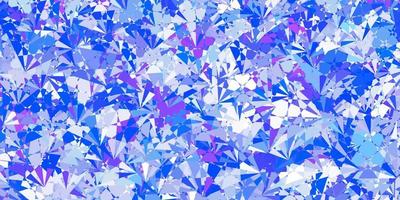 Light Pink, Blue vector background with triangles.