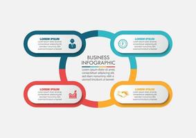 Presentation business infographic template vector