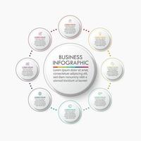 Presentation Business circle infographic template vector