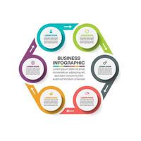 Presentation Business circle infographic template vector