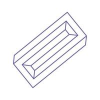 Optical illusion. Impossible shapes  vector. Optical art object. Geometric figures. Paradox. vector