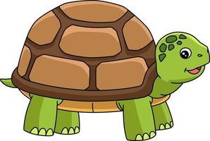 ilustración de imágenes prediseñadas de color de dibujos animados de tortuga vector