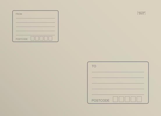 Parcel paper with blank area for delivery address. Abstract background for shopping online. Vector.