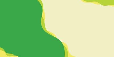 Fresh Green Banner Background Vector with Text Space