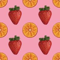 fruits drawing tropical seamless background pattern vector