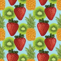 fruits drawing seamless background pattern vector