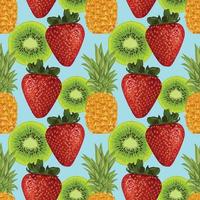 fruits drawing seamless background pattern vector