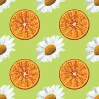 beautiful orange drawing seamless vector