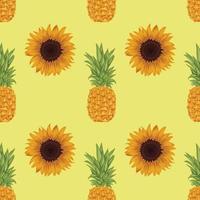 cute colorful hand draw fruit seamless pattern vector
