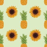 cute colorful hand draw fruit seamless pattern vector