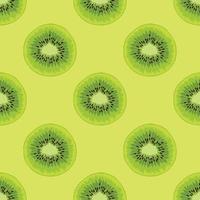 kiwi and flower seamless pattern art design vector