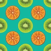 beauty summer tropical fruits drawing seamless background pattern vector