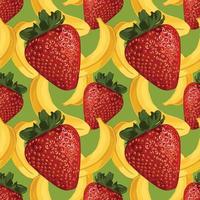 cute fruits drawing seamless background pattern vector