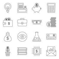 Pack of Financial Management Icons vector