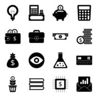 Pack of Financial Management Icons vector