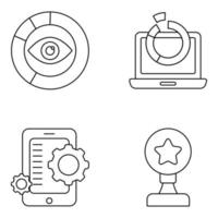 Pack of E Business Icons vector