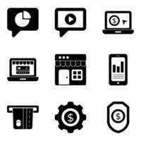 Pack of Financial Management Icons vector