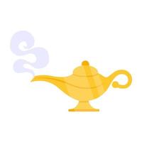 A unique design icon of magic lamp vector