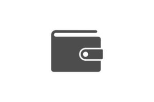 Wallet icon line vector