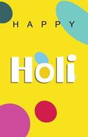 Happy holi vector elements for card design , Happy holi design.