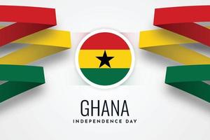 Ghana independence day background design vector