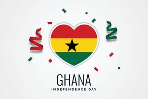 Ghana independence day background design vector